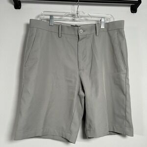 Jack Nicklaus Mens Golf Shorts Size 34 Classic Flat Front Wicking Heather Grey‎